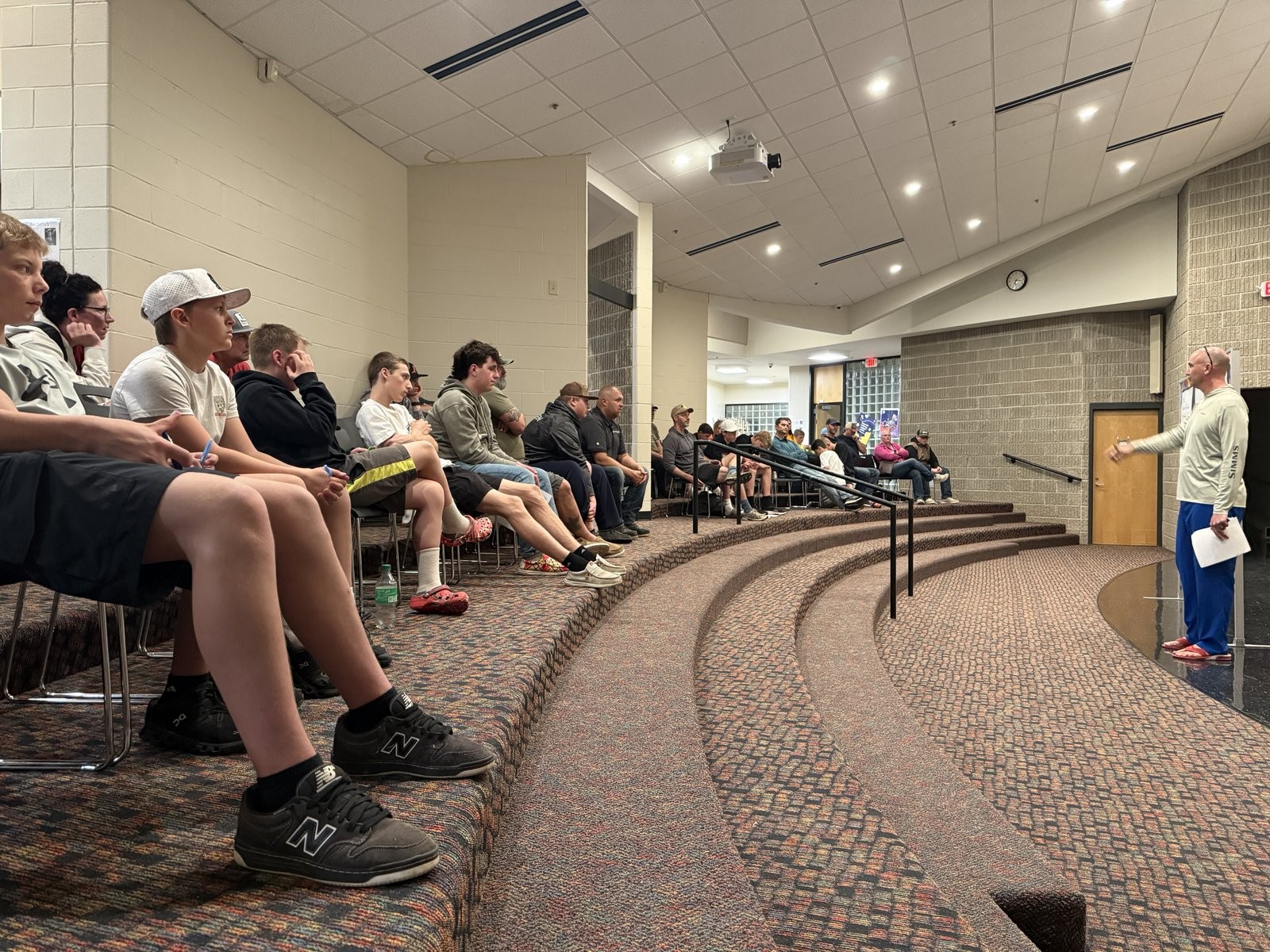 Matt leading a seminar for the Randolph Reelers fishing team